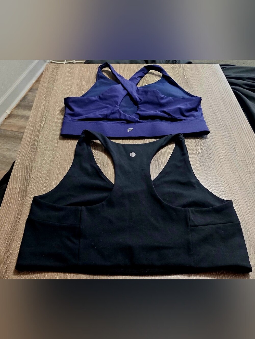 3 Womens Sports Bras including zella, fabletics, and oiselle size LG